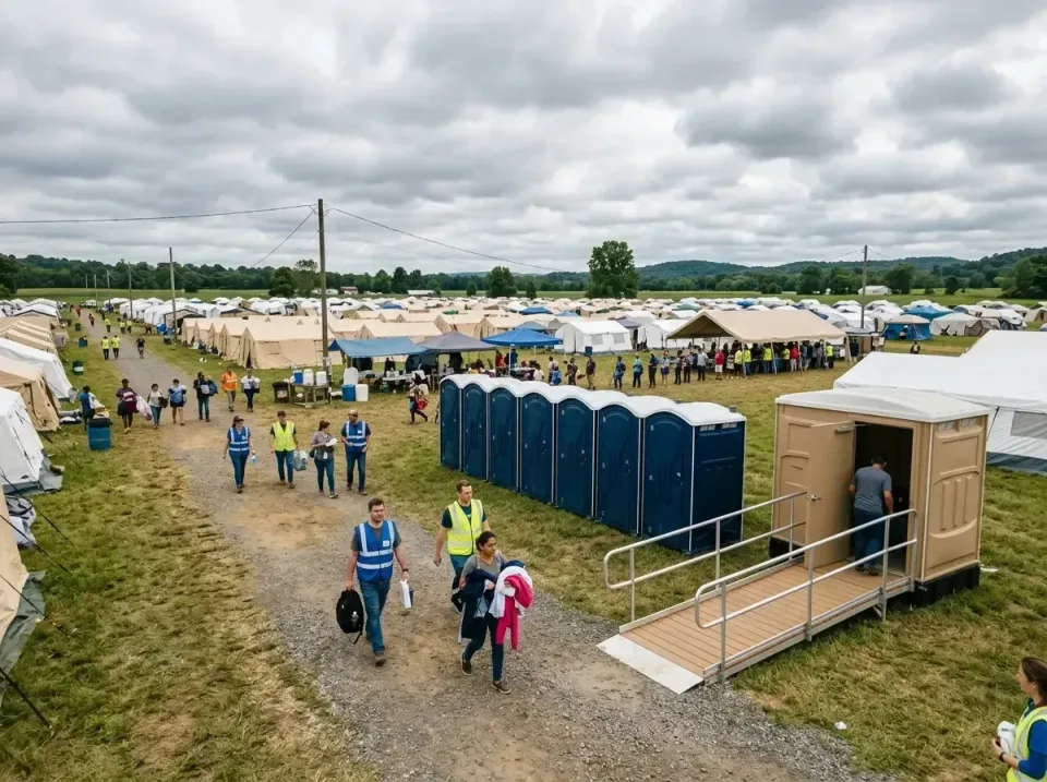 disaster-relief-camp-restrooms-010 — frequently asked questions, Dumpster & Portable Bathrooms Rental in Cheat Lake, WV